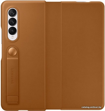 Чехол Samsung Leather Flip Cover для FOLD3, Camel