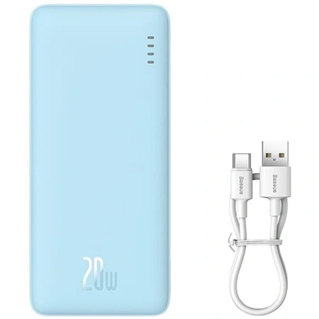 Внешний аккумулятор Baseus Airpow Fast Charge Power Bank 20W 20000mAh (голубой)