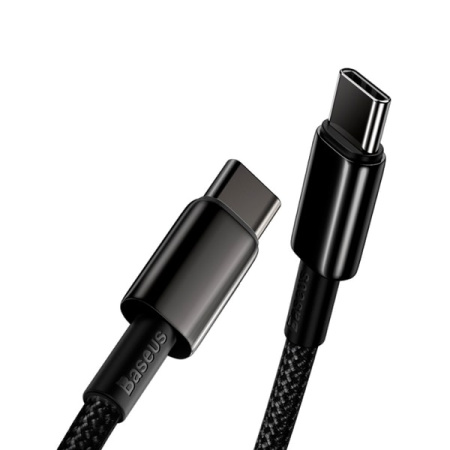 Кабель Baseus Tungsten Gold Fast Charging Data Cable, 100W, 2м, черный