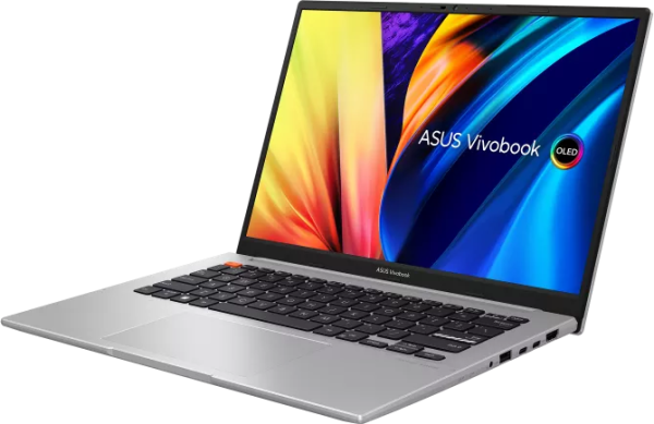 Ноутбук ASUS Vivobook S 14 K3402ZA-KM268 (i5-12500H/ 14 2.8K OLED 16:10/ Iris Xe/ 8GB/ 512GB/ DOS/ noODD/ Neutral Grey Aluminum)