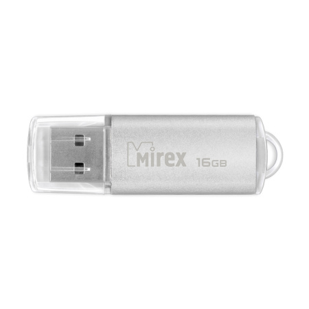 Флешка 16GB USB 2.0 Flash Mirex UNIT (Серебристый) 13600-FMUUSI16