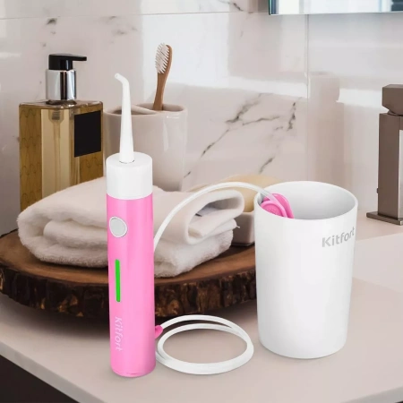 Ирригатор для полости рта Kitfort KT-2957-1 (бело-розовый)
