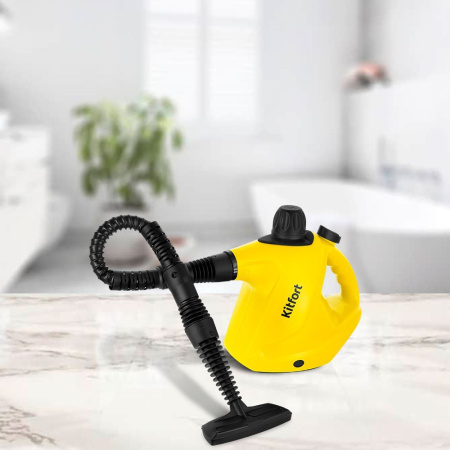 Пароочиститель Kitfort KT-9138-3 (черно-желтый)