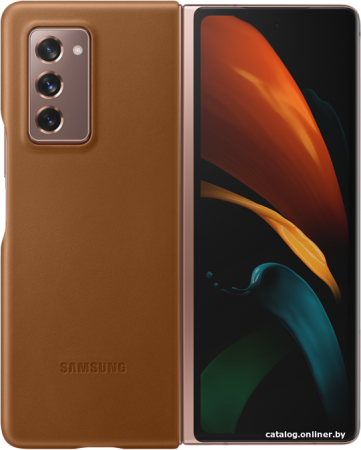 Чехол Samsung Leather Cover для FOLD2, Brown