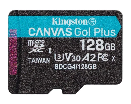 Карта памяти Kingston 128GB Canvas Go! Plus microSDXC SDCG4/128GB (с адаптером)