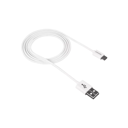 Кабель Canyon UM-1 USB Type-A - microUSB (1 м, белый)