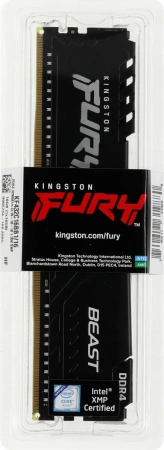Оперативная память Kingston 16GB FURY Beast DDR4 KF432C16BB1/16 (3200МГц, XMP)