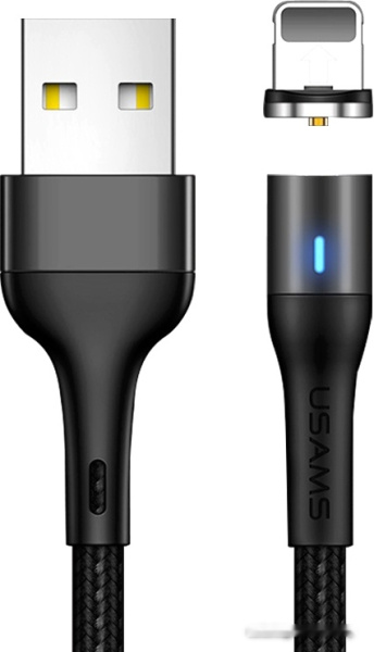 Кабель Usams U32 USB Type-A - Lightning SJ352USB01 (2 м, черный)