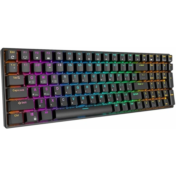 Клавиатура Royal Kludge RK100 RGB (черный, RK Red)