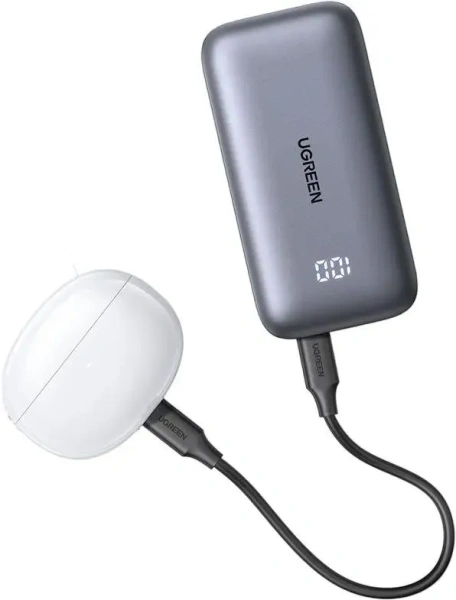 Портативное зарядное устройство Ugreen PB502 10000mAh (серый)