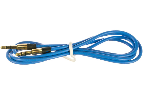 Аудио кабель Cablexpert CCAB-01-35MM-1MU Jack 3.5 мм /Jack 3.5 мм (синий, 1 м)
