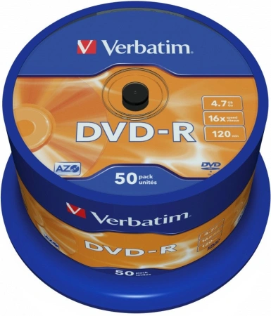 Набор дисков DVD-R Verbatim 4.7Gb 16x 43548 (50 шт.)