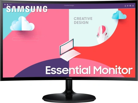 Монитор Samsung Essential S3 S36C FHD LS27C360EAI (27" , 1920x1080, VA, 75 Гц, HDMI+D-Sub (VGA), изогнутый)