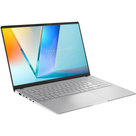 Ноутбук ASUS Vivobook S 15 OLED/ S5507QA-MA006W/ X ELITE/ 15.6" 2880 x 1620 OLED 16:9 120Hz/ Adreno iGPU/ 16GB/ 1TB/ W11H/ noODD/ Cool Silver