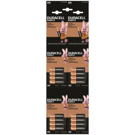 Батарейки AA LR6 Duracell Simply 5000394129221 (16 шт)