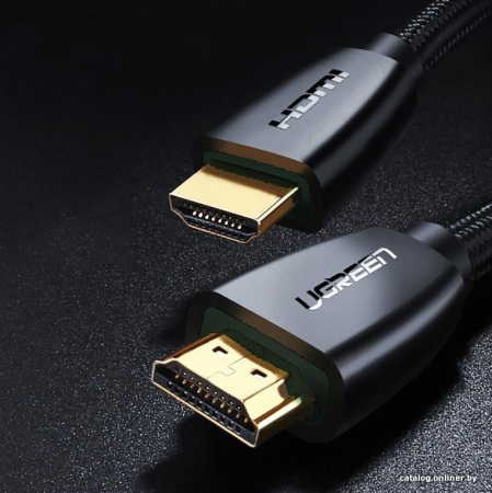 Кабель HDMI UGREEN HD118 High-End 4K@60Hz, V2.0 нейлоновая оплетка 1.5м черный 40409