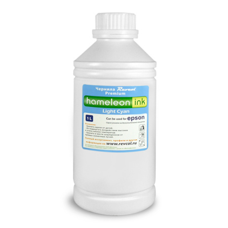 Чернила Revcol для Epson L, hameleon, L. Cyan, (светлый циан, 1 л.)
