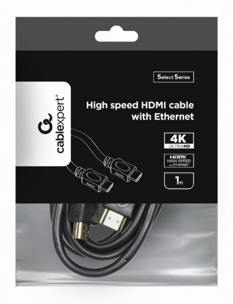 Кабель HDMI Cablexpert CC-HDMI4L-1M (HDMI 1.4, 1м, черный)