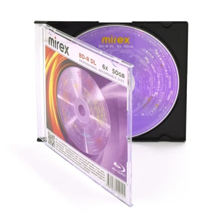 Диск BD-R Mirex Dual Layer 50Gb 6х (1 шт, двухслойный)