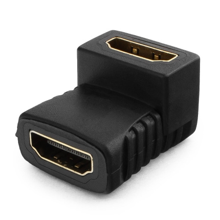 Адаптер HDMI Cablexpert A-HDMI-FFL (F-F, черный)