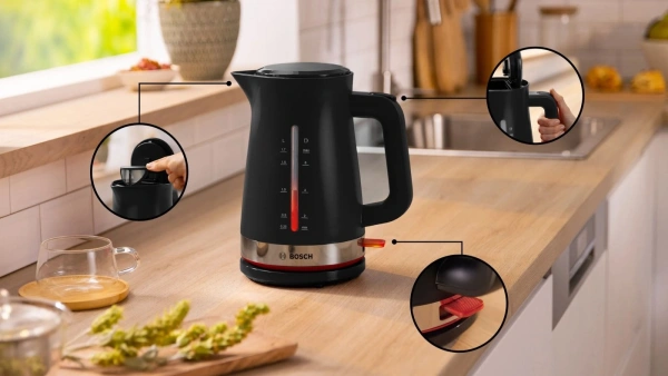Электрический чайник Bosch TWK4M223 (черный)