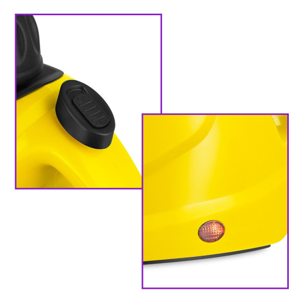 Пароочиститель Kitfort KT-9138-3 (черно-желтый)