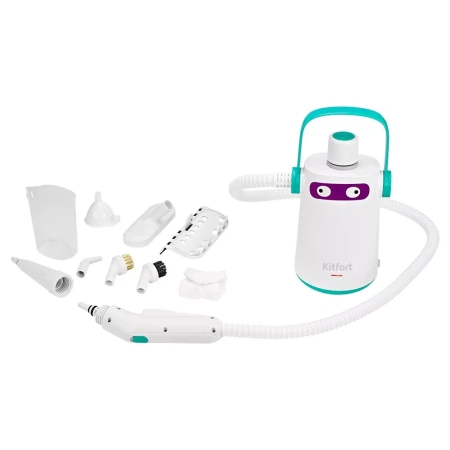 Пароочиститель Kitfort KT-9109-3 (бело-бирюзовый)