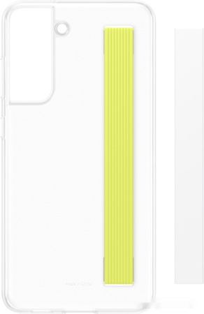 Чехол Samsung Slim Strap Cover S21 FE (белый)