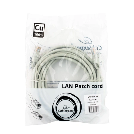 Кабель Gembird PP10-5M 5m (серый)