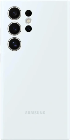 Чехол-накладка Silicone Case S24 Ultra (белый)