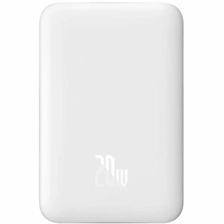 Внешний аккумулятор Baseus Magnetic Mini Air Wireless Fast Charge Power Bank 20W 6000mAh (белый)